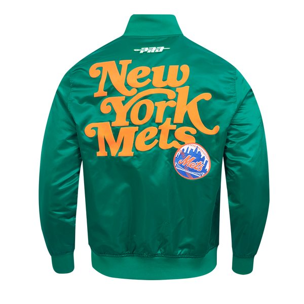 Now York Mets Made in USA スタジャン Green New York Mets Pro Standard Light Satin Jacket – Exclusive
