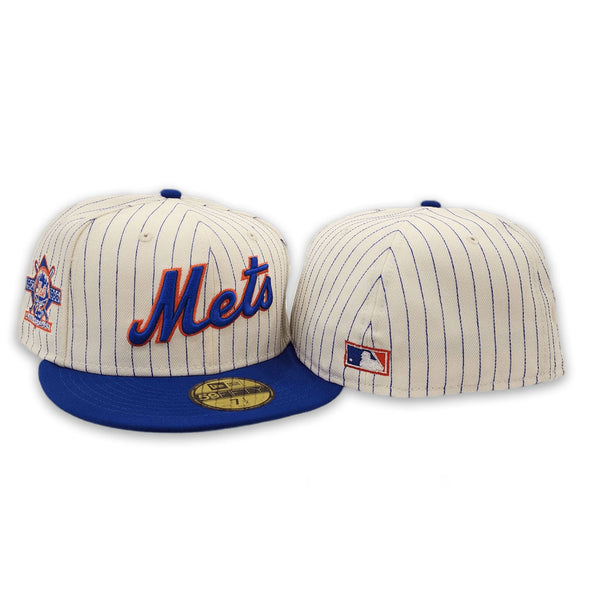 New Era 59FIFTY New York Mets 25th Anniversary Pinstripe Fitted Hat 7 1/8
