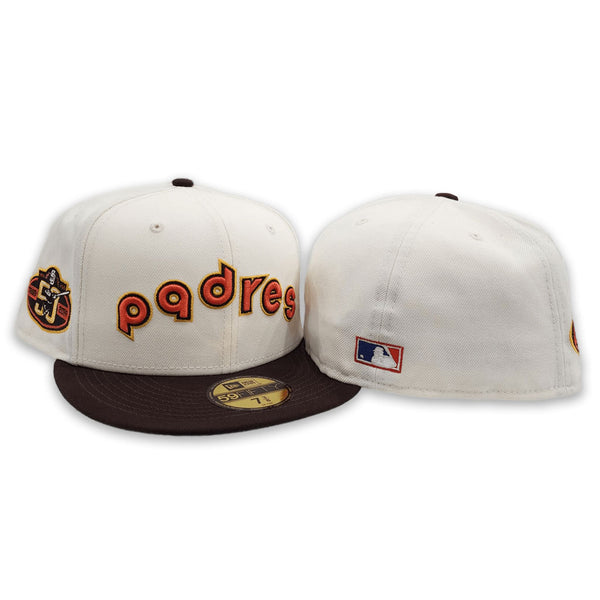 Brown San Diego Padres Green Bottom 1978 World Series Side Patch New Era 59FIFTY Fitted 71/4