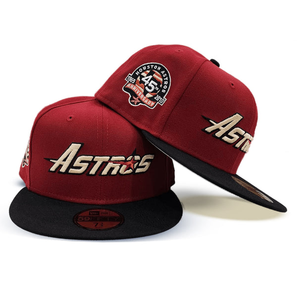 Gray Houston Astros Brick Red Visor Green Bottom Celebrating 45 Years –  Exclusive Fitted Inc.