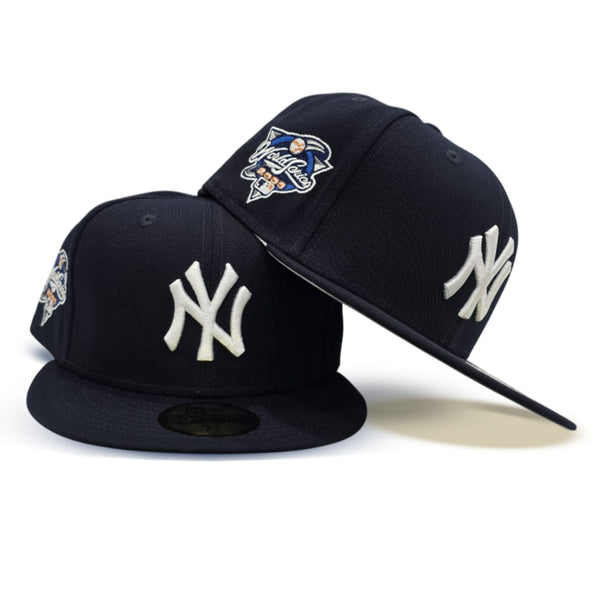 Navy Blue New York Yankees Gray Bottom 2000 World Series Side