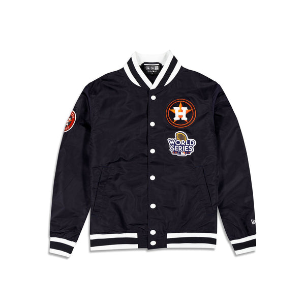 HOUSTON ASTROS ジャケットL サイズ Starter Navy Houston Astros Satin Full-Snap Varsity Jacket