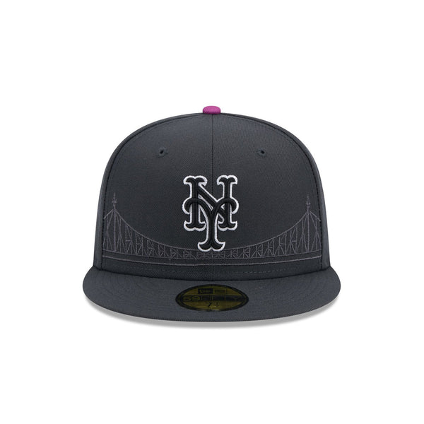 【New Era】NEW YORK METS MLB BLACK / NEW ERA 59FIFTY FITTED Men's New York Mets New Era Black Authentic Collection