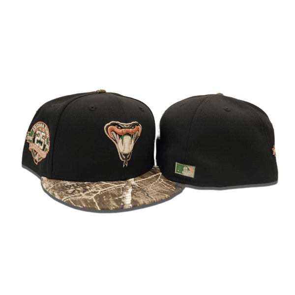 Black Arizona Diamondbacks Real Tree Visor Green Bottom 25th