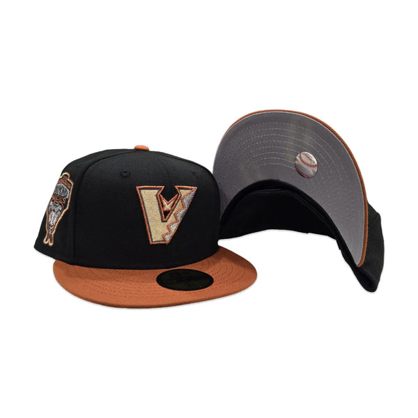Black Arizona Diamondbacks Upside Down Logo Rust Orange Visor Gray