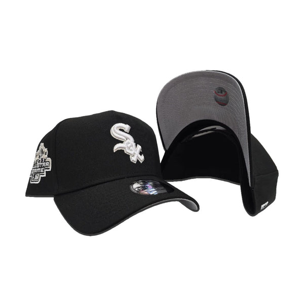 Black Chicago White Sox Curved Brim Gray Bottom 2003 All Star Game Side  Patch New Era 9Forty Snapback