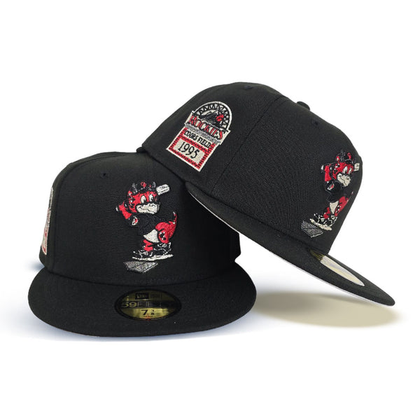 【海外限定】New Era 59FIFTY Colorado Rockies Gray/Black Red Red Colorado Rockies Black Visor Gray Bottom 10th Years