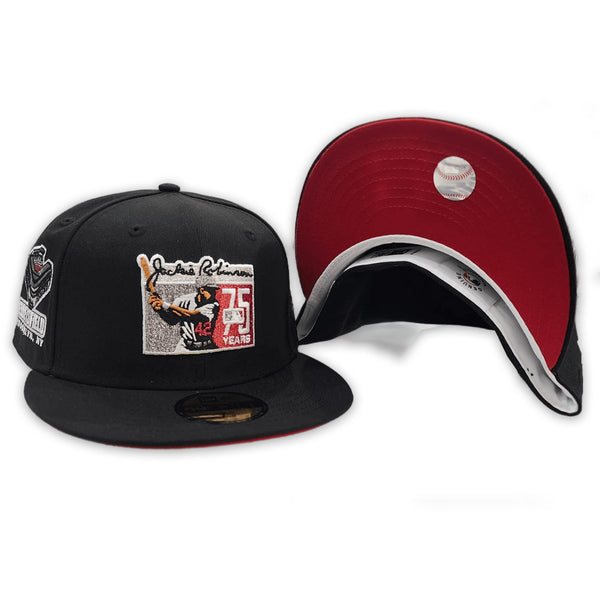 Black Jackie Robinson 75th Years 42 Side Patch New Era 9FIFTY Snapback