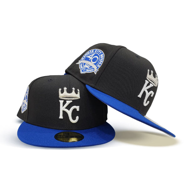 NEW ERA 59FIFTY KANSAS CITY ROYALS deals FITTED HAT SIZE 7 1/2 BLUE UV 40th SIDE PATCH