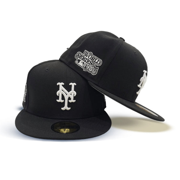 Black New York Mets Gray Bottom 1986 World Series Side Patch