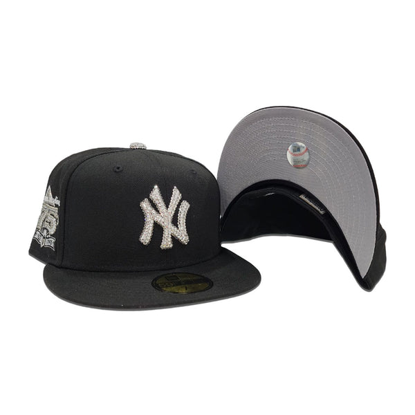 Swarovski Crystal Red NY Yankees Subway Series Patch Fitted Cap