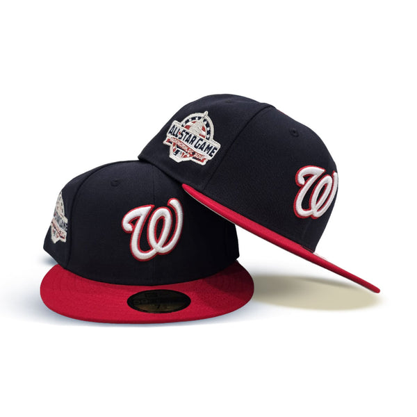 HT28 New Era Washington Nationals Red Hat 2008 Inaugural Game Patch Size 7 *RARE newest