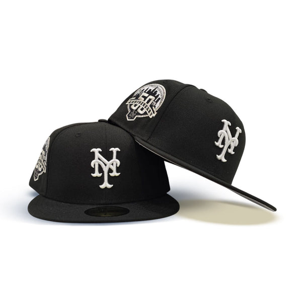 Black New York Mets Gray Bottom 50th Anniversary Side Patch New