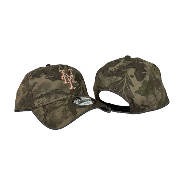 oMA NY NY HAT CURVED BRIM REALTREE オマ Real Tree Camo New York Mets Curved Brim Gray Bottom New Era