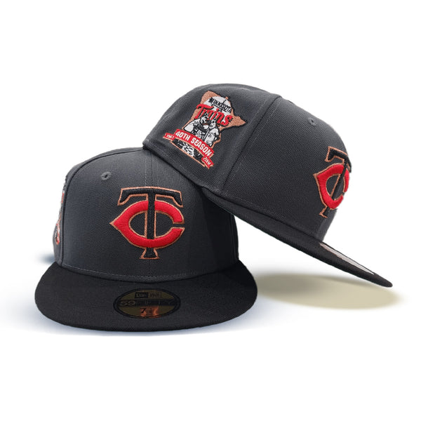 NEW ERA 59FIFTY 5950 MINNESOTA TWINS 60TH SIDE PATCH FITTED NEW ERA 59FIFTY 5950 MINNESOTA TWINS 60TH SIDE PATCH FITTED