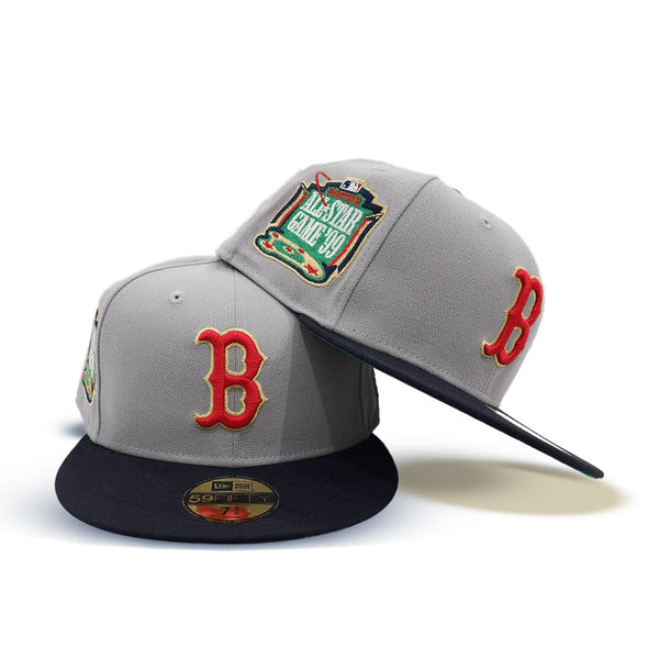 Sky Blue Boston Red Sox Royal Blue Visor Green Bottom 1999 All Star Game Side Patch New Era 59FIFTY Fitted 71/8