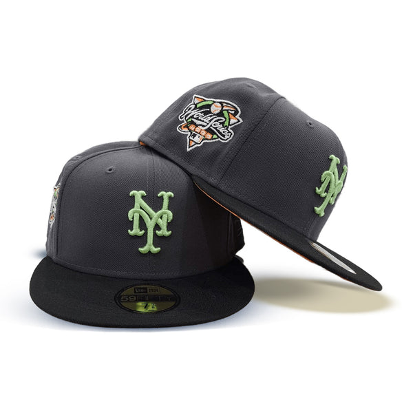 Orange New York Mets Camo Visor Gray Bottom Shea Stadium 40th Anniversary Side Patch New Era 59FIFTY Fitted 73/8