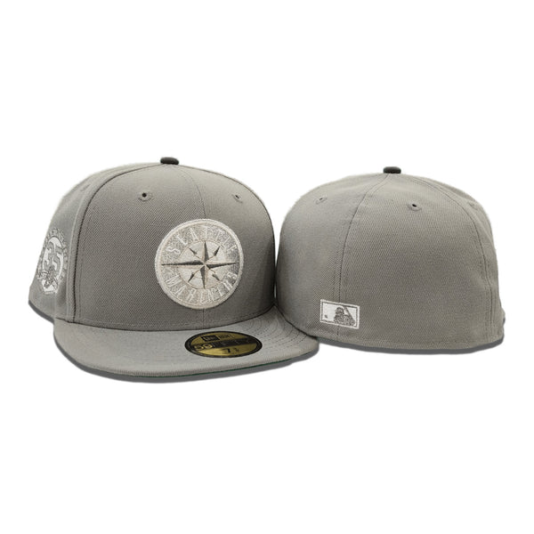 Seattle Mariners New Era 20th Anniversary Patch 59FIFTY Fitted Hat -  Gray/Navy