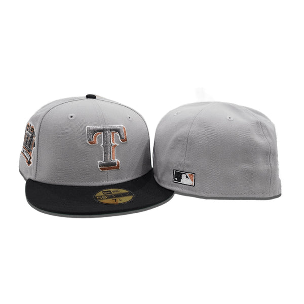 Woodland Camo Texas Rangers Black Visor Gray Bottom State Map Side Patch New Era 59FIFTY Fitted 77/8