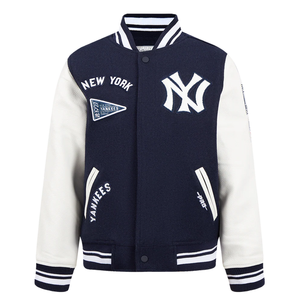 Navy Blue New York Yankees Pro Standard Big Kids Varsity Jacket