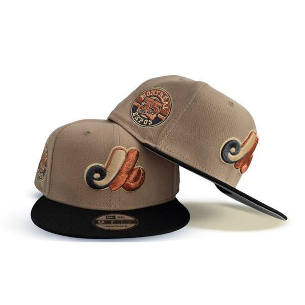 Camel Montreal Expos Black Visor Gray Bottom 35th Anniversary Side