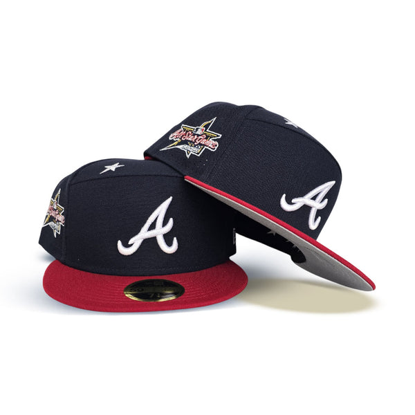 GAME SOSHI別注 NEW ERA ATLANTA BRAVES New Era Classic 8-Bit Wordmark Atlanta Braves Fitted Hat