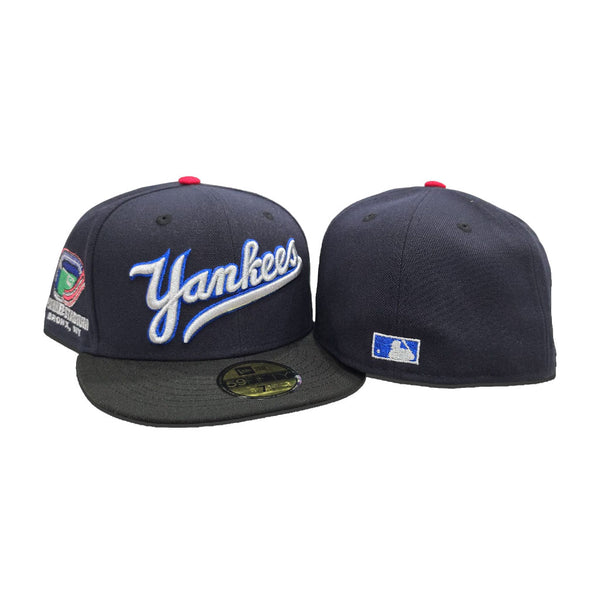 Navy Blue New York Yankees Black Visor Gray Bottom Yankee
