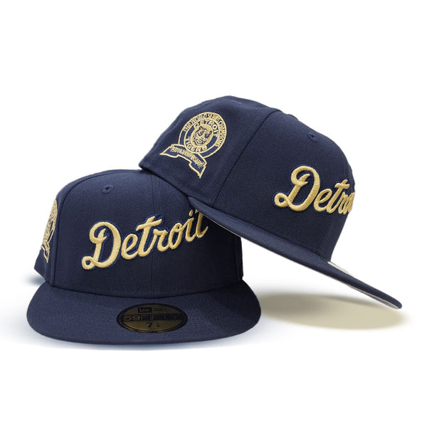 Gray Detroit Tigers Volt Green Bottom 1968 World Series Champions Side  Patch New Era 59Fifty Fitted