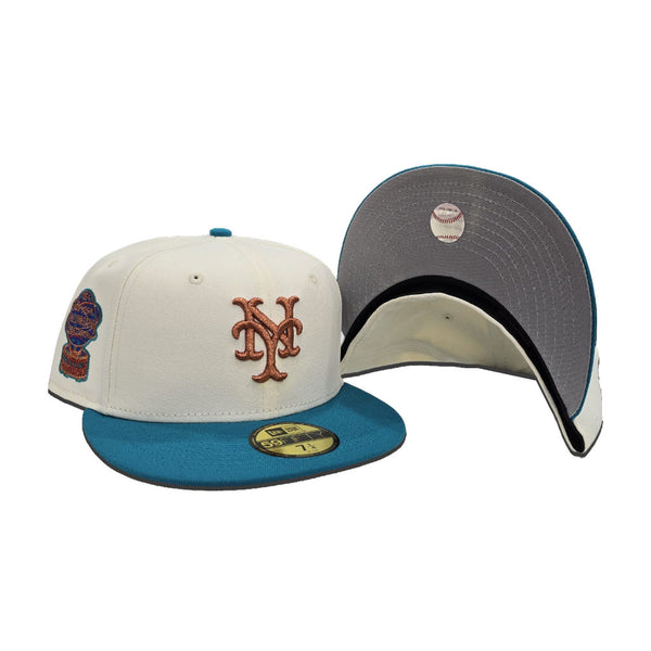 Off White New York Mets Turquoise Blue Visor Gray Bottom 1964 All