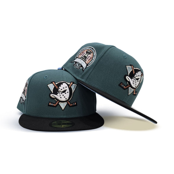 Pine Needle Green Anaheim Mighty Ducks Black Visor Icy Blue Bottom