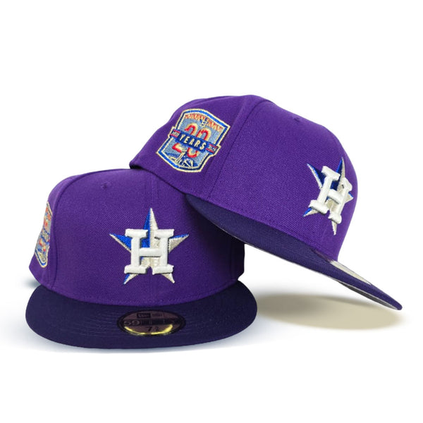 Purple Glow in the Dark Houston Astros Dark Purple Visor Gray