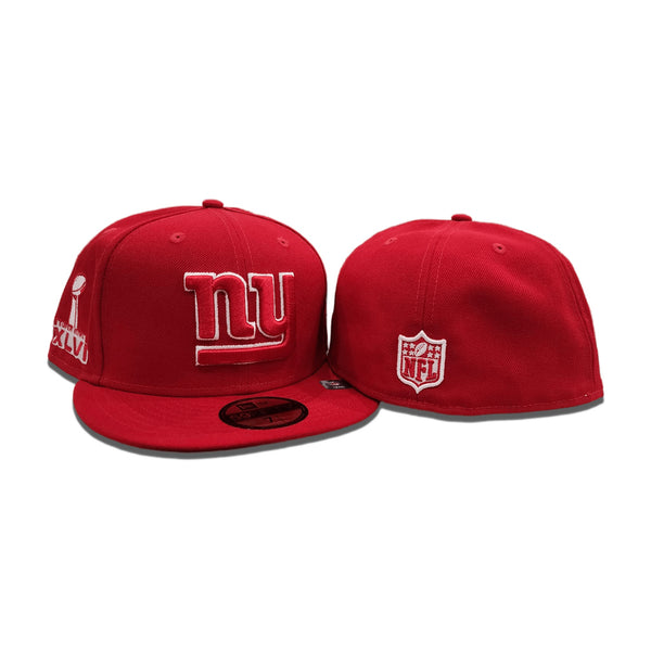 NFL New York Giants Red New Era Fitted Hat