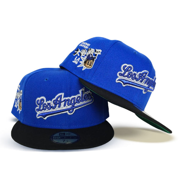 Royal Blue Glow in the Dark Los Angeles Dodgers Black Visor Green Bottom  Shohei Ohtani Side Patch New Era 59Fifty Fitted