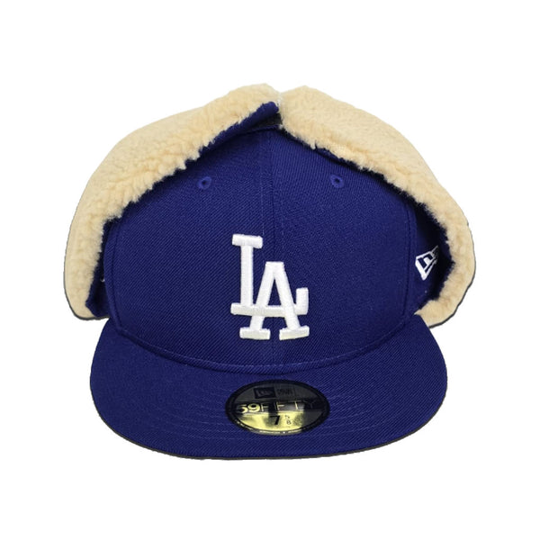 帽子 NEW ERA 59Fifty Dog Ear Dodgers 7 3/8 Los Angeles Dodgers Winter Dog Ear Retro Crown 59FIFTY