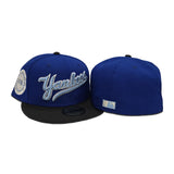 Royal Blue New York Yankees Black Gray Bottom 1942 All Star Game Side Patch New Era 59Fifty Fitted