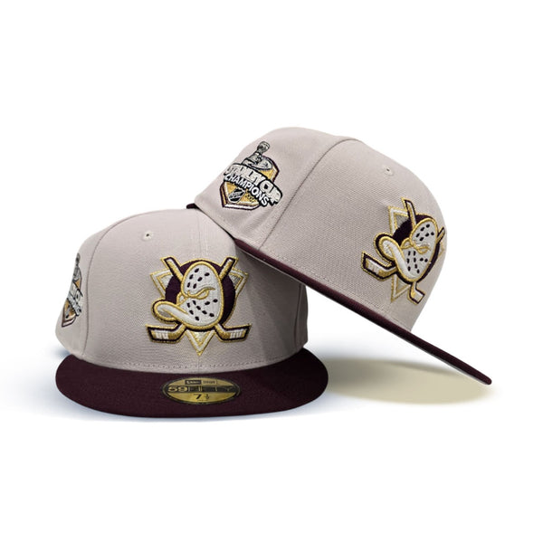 【早い者勝ちです！】国鉄　制帽・略帽　3点セット Stone Anaheim Mighty Ducks Maroon Visor Gray Bottom 2007 Stanley