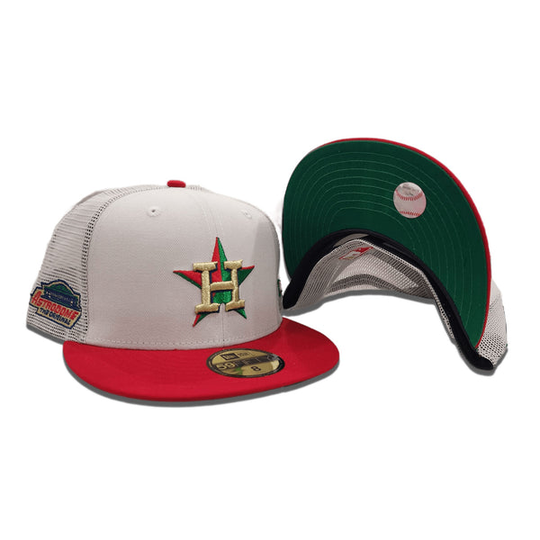 Black Corduroy City Connect Houston Astros Dark Green Visor Red Bottom Lunar Module Side Patch New Era 59FIFTY Fitted 73/4