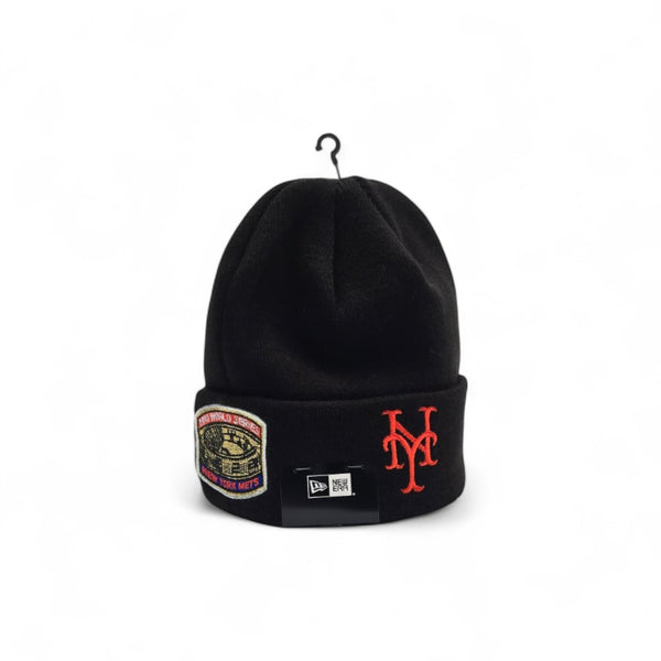 Black New York Mets 1969 World Series Side Patch New Era Knit
