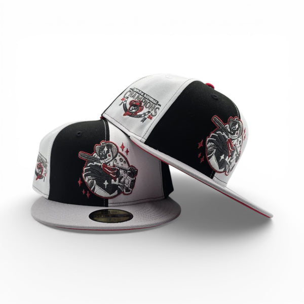 Black/White Pinwheel Houston Sugar Land Space Cowboys Gray Visor
