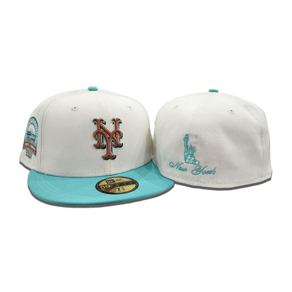 Orange New York Mets Camo Visor Gray Bottom Shea Stadium 40th Anniversary Side Patch New Era 59FIFTY Fitted 73/8