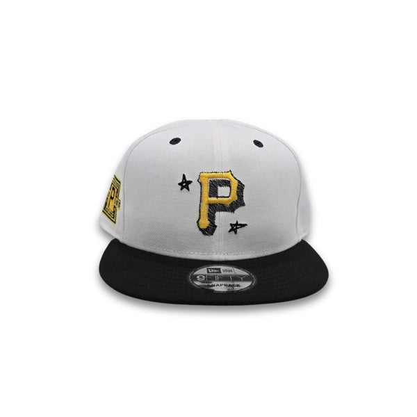 White Pittsburgh Pirates Official Doodle Black Visor Gray Bottom
