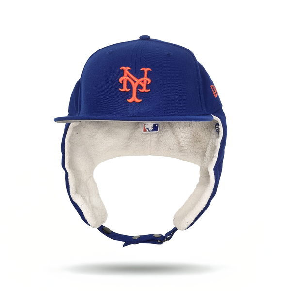 Royal Blue New York Mets Gray Bottom Dog Ear Flap New Era 59Fifty