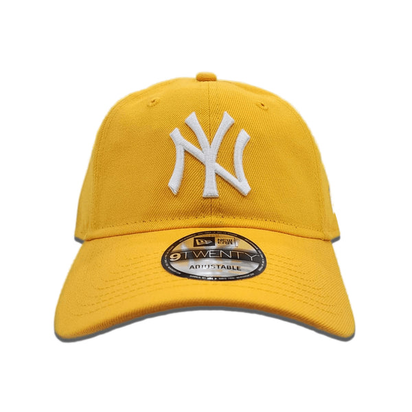 New Era Soft Yellow 9TWENTY Adjustable Cap New York Yankees MINI BEACHIN STRAPBACK Light Yellow Hat main image 4