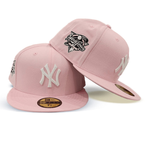 Pink New York Yankees Grey Bottom 2009 World Series side Patch New Era  59Fifty Fitted