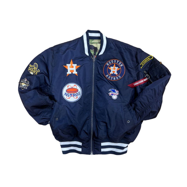 Navy Blue Houston Astros Alpha Industries X New Era Reversible