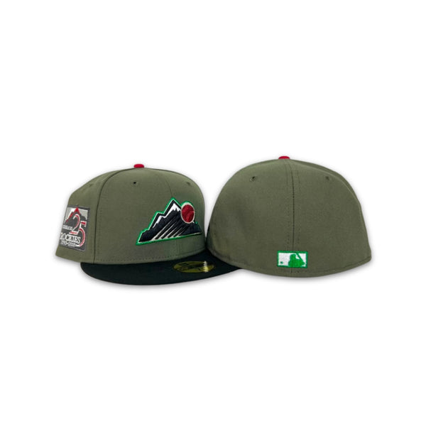 Olive Green Colorado Rockies Black Visor Gray Bottom 25th