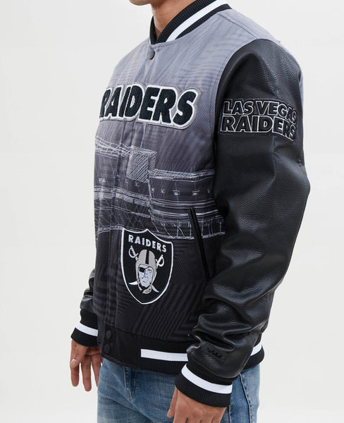 Men's Pro Standard Black/White Las Vegas Raiders Remix Full-Zip