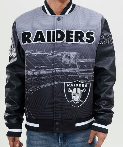 Buy NFL LAS VEGAS RAIDERS SIDELINE VARSITY JACKET for EUR 179.90 on  !