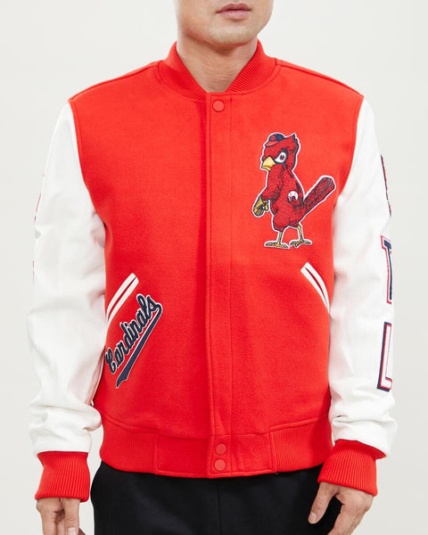 ST. LOUIS CARDINALS RETRO CLASSIC RIB WOOL VARSITY JACKET