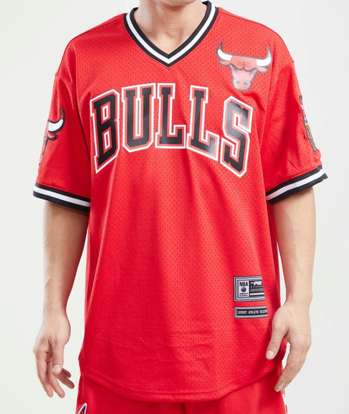 NBA Chicago Bulls Short Sleeve Jersey black stripe crew neck Sm Or Med